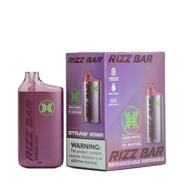Rizz Bar 6000 Puffs Rechargeable Vape Disposable 15mL - $12.11 eJuices.co Rizz Bar 6000 Puffs Rechargeable Vape Disposable 15mL - $12.11 eJuices.co