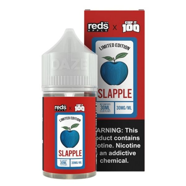 7Daze Reds x Keep It 100 30mL Best Flavor Salt - Slapple Vape Juice