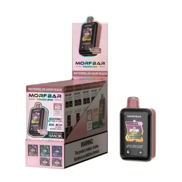 Best Deal SMOK Morf Bar Touch 20k Rechargeable Disposable Vape - Water Sour Peach