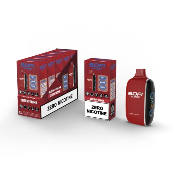 SOFI Surge 25,000 Puffs Zero Nicotine Disposable Cherry Bomb