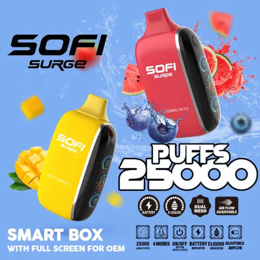 SOFI Surge Zero Nicotine 25,000 Puffs Disposable 22mL