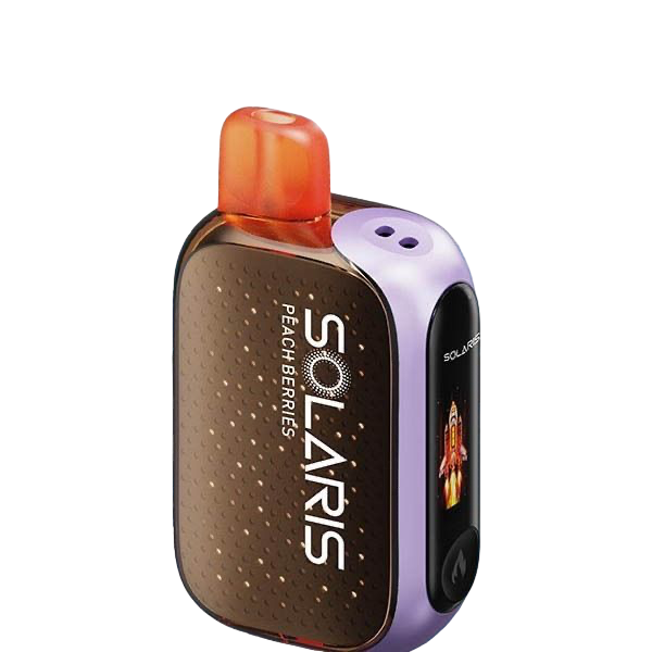 Best Deal Solaris 25K Puffs Rechargeable Vape 18mL 5 Pack - Peach Berries