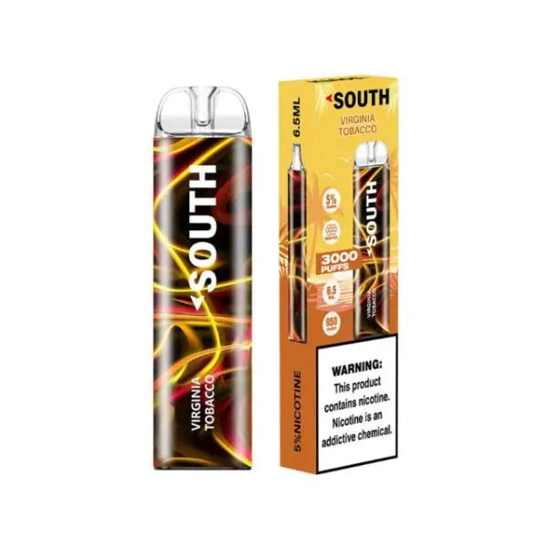 Best Deal South by North 3000 Puffs Disposable Vape 6.5mL Virginia Tobacco