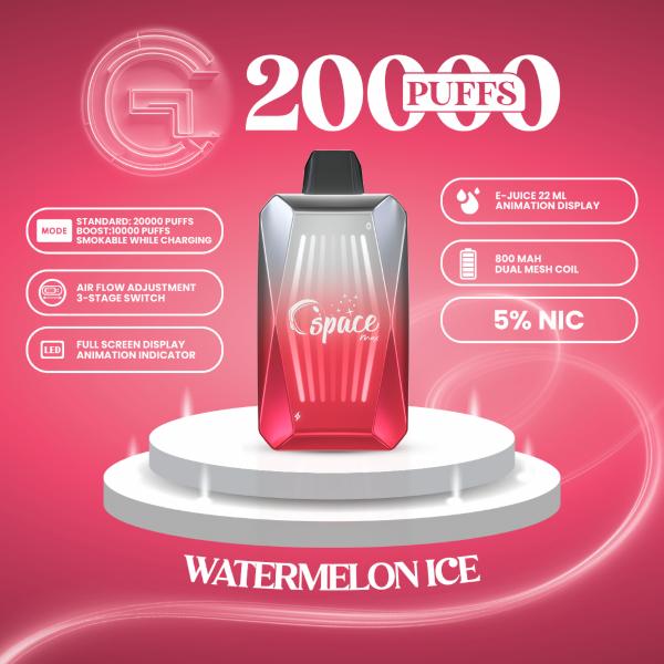 vape hanf Space Max Glow 20000 Puffs Vape Juice 22mL