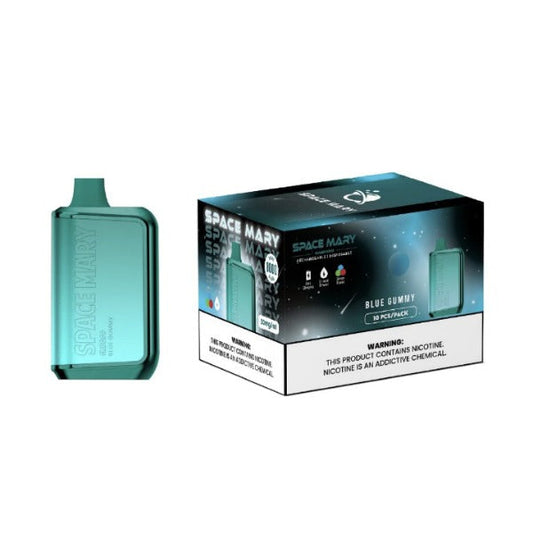 Best Deal Space Mary SM8000 Puffs Recharge Vape 18mL Blue berry Gummy