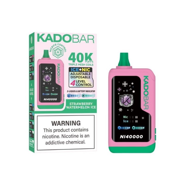 KadoBar NI40000 Ice + Nicotine Control Disposable Vape 24mL - $10.50   eJuices.co