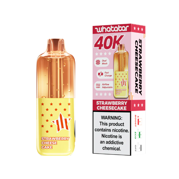 whatabar linko 40K Puff Disposable Device - 40,000 Puffs -Strawberry Cheesecake