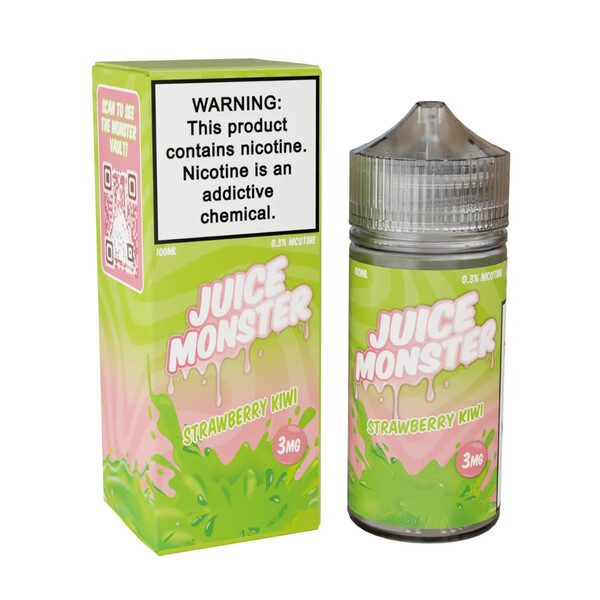 Juice Monster Series E-Liquid 100mL (Freebase) - Strawberry Kiwi