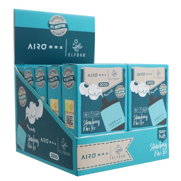 Elf Bar Airo Max 5000 Puffs Disposable Vape 10 Pack - $40.46 eJuices.co Elf Bar Airo Max 5000 Puffs Disposable Vape 10 Pack - $40.46 eJuices.co