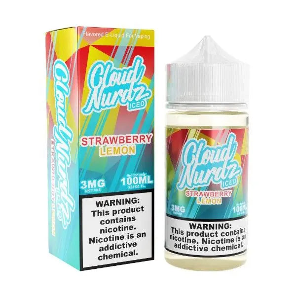 Best Deal Cloud Nurdz 100mL Vape Juice - Strawberry Lemon Iced