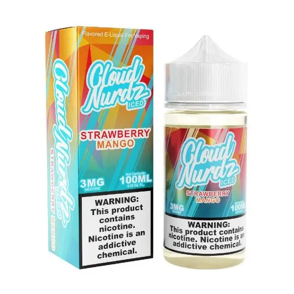Best Deal Cloud Nurdz 100mL Vape Juice - Strawberry Mango Iced