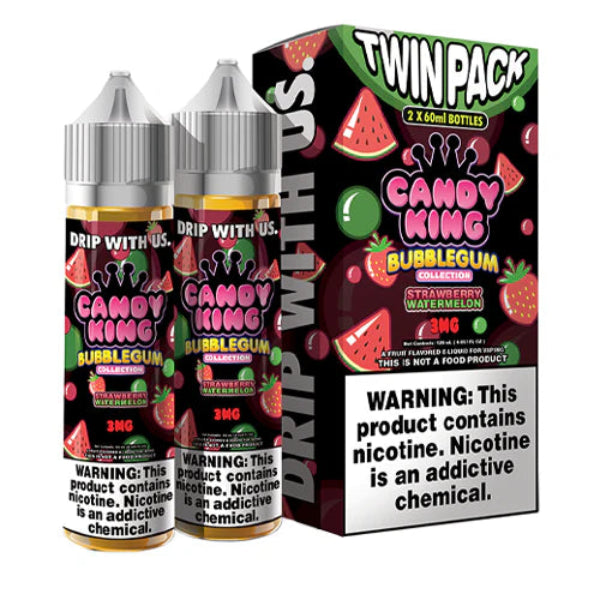 Best Deal Candy King Bubblegum Vape Juice 120mL - Strawberry