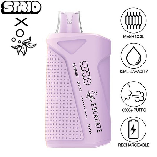 Elf EBCreate x Strio XC6500 12mL Puffs Disposable Vape Best Flavor Summer