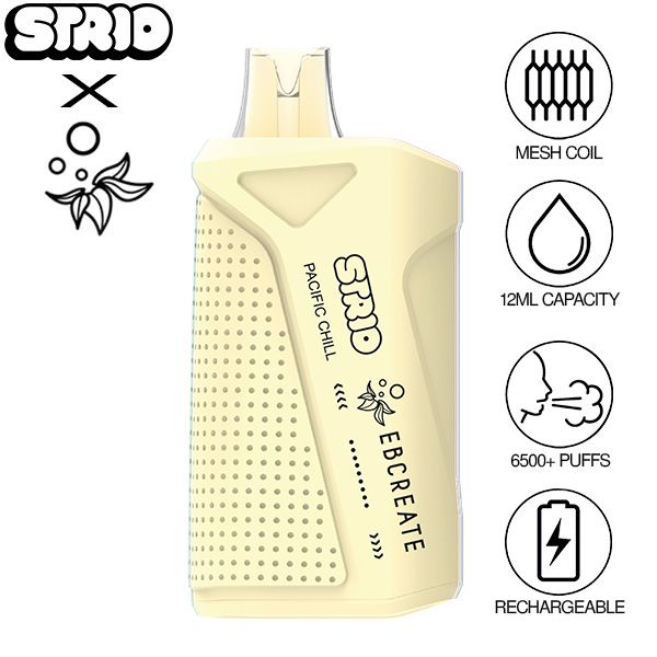 Elf EBCreate x Strio XC6500 12mL Puffs Disposable Vape Best Flavor Pacific Chill