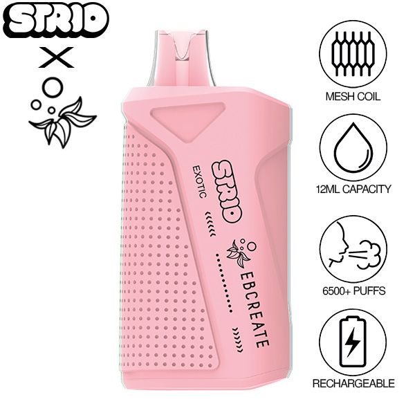 Elf EBCreate x Strio XC6500 12mL Puffs Disposable Vape Best Flavor Exotic