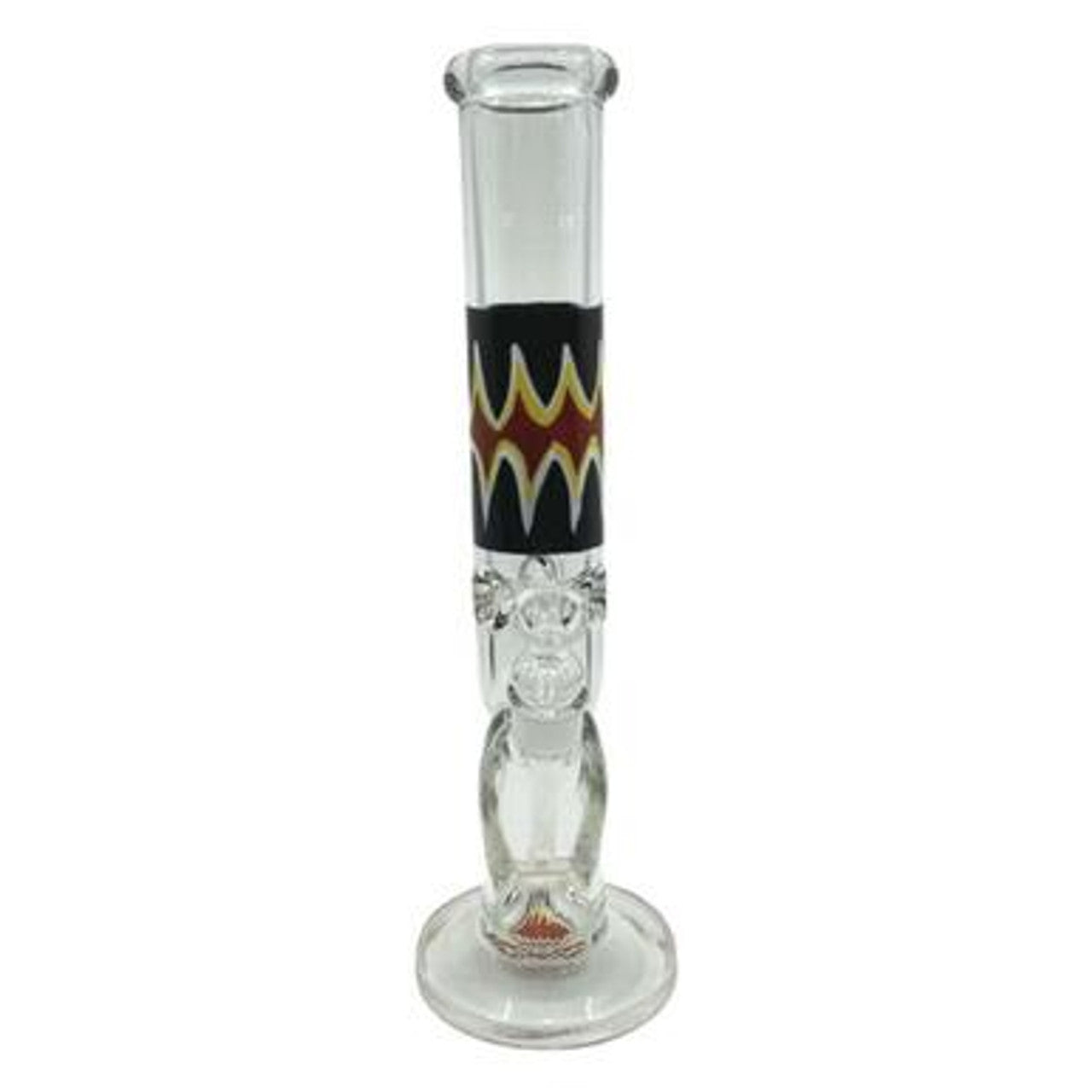 14" Painted Straight Glass Water Pipe