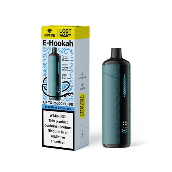 Urban Tale x Lost Mary 26,000 Puffs E-Hookah Disposable - Blue Razz Lemonade