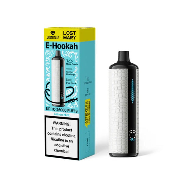 Urban Tale x Lost Mary 26,000 Puffs E-Hookah Disposable - Lemon Mint