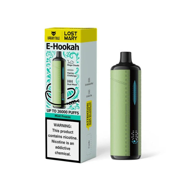 Urban Tale x Lost Mary 26,000 Puffs E-Hookah Disposable - Mint Freeze