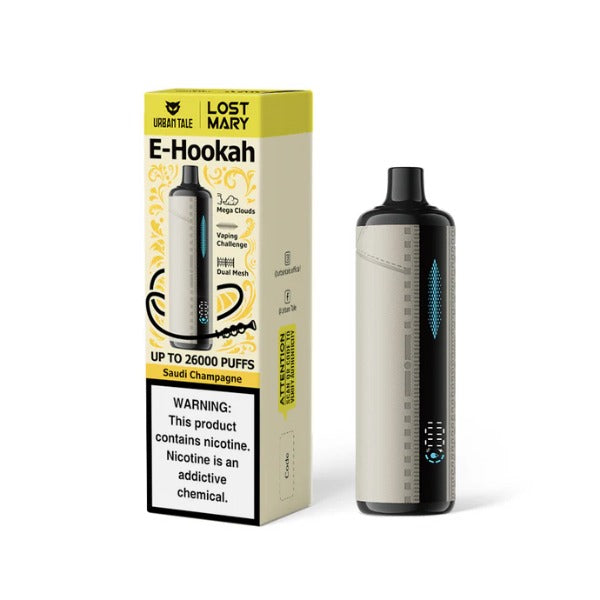 Urban Tale x Lost Mary 26,000 Puffs E-Hookah Disposable - Saudi Champagne