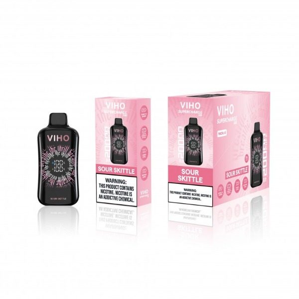 VIHO Supercharge Pro 20,000 Puffs Disposable - Sour Skittle