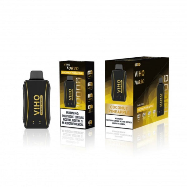 Best Deal VIHO TURBO 10000 Puffs Disposable Vape 18mL Coconut Pineapple