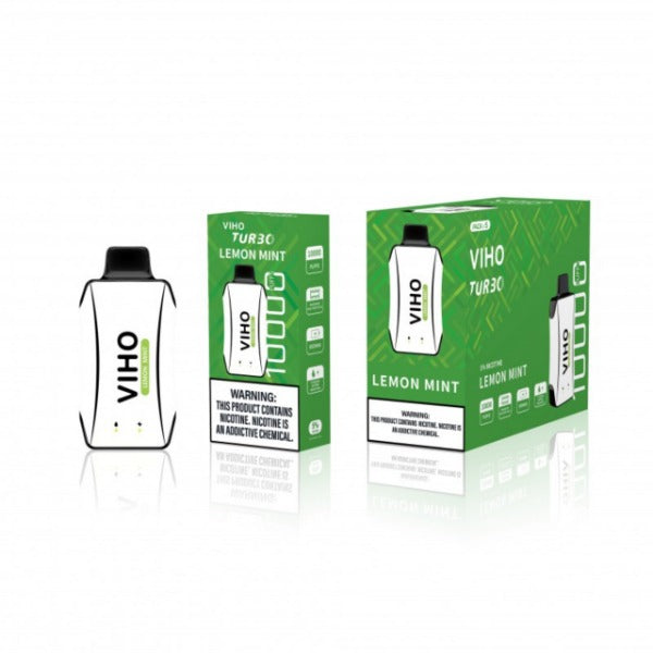 Best Deal VIHO TURBO 10000 Puffs Disposable Vape 18mL Lemon Mint