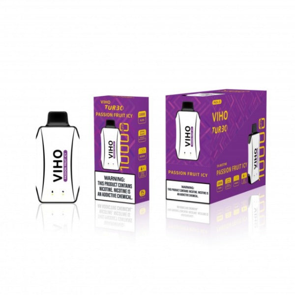 Best Deal VIHO TURBO 10000 Puffs Disposable Vape 18mL Passion Fruit Icy