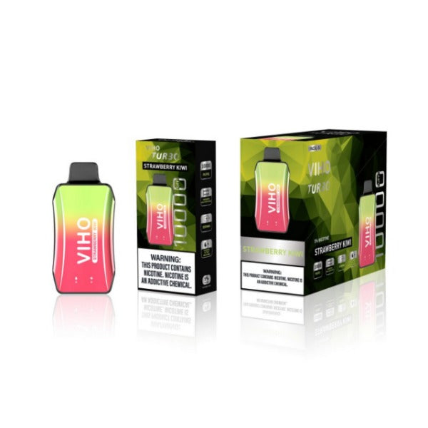 Best Deal VIHO TURBO 10000 Puffs Disposable Vape 18mL Strawberry Kiwi