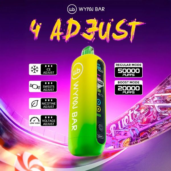 Wynn Bar 4 Adjust 50,000 Puffs Disposable Vape - 