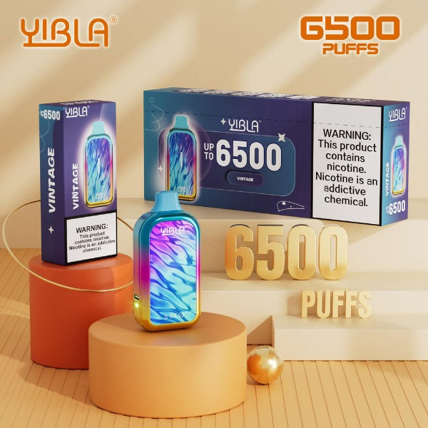 vintage flavor vape Yibla 6500 Puffs Disposable Vape 18mL