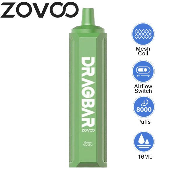 Zovoo Drag Bar F8000 8000 Puffs Rechargeable Vape Disposable 16mL - $85.05 eJuices.co Zovoo Drag Bar F8000 8000 Puffs Rechargeable Vape Disposable 16mL - $85.05 eJuices.co