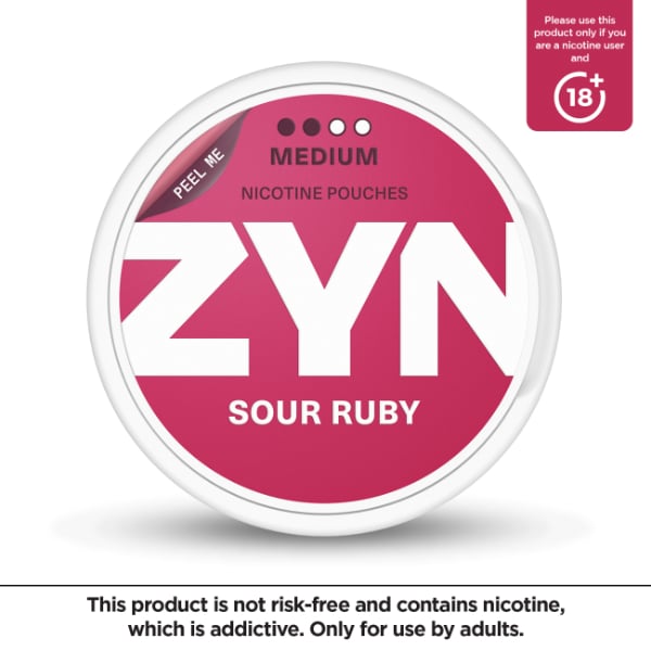 ZYN Nicotine Pouches Sour Ruby