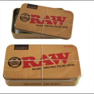 Raw Metal Tin Carrying Case