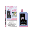 Best Deal KadoBar NI40000 Ice + Nicotine Control Disposable Vape 24mL 5 Pack - Bluberry Watermelon