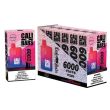 Frozen Watermelon Raspberry Cali Bars V2 6000 Puffs Disposable 6-Pack Bulk Deal!