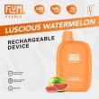 Luscious Watermelon Flum Pebble 6000 Puffs Rechargeable Disposable 5-Pack Best Price!