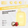 Strawberry Coconut Flum Pebble 6000 Puffs Rechargeable Disposable 5-Pack Best Deal!