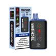 Tech Bar 25000 Puffs Disposable-Single Disposable-5%-25mL - Blue Raspberry Blackberry Ice