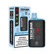 Tech Bar 25000 Puffs Disposable-Single Disposable-5%-25mL - Blue Razz Lemonade