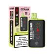 Tech Bar 25000 Puffs Disposable-Single Disposable-5%-25mL - Strawberry Kiwi