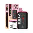 Tech Bar 25000 Puffs Disposable-Single Disposable-5%-25mL - Strawberry Mango