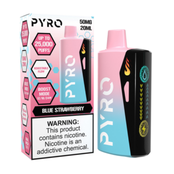 Pyro Boost Disposable 25000 Puffs 20mL Blue Strawberry 