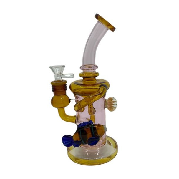 10" Fish Recyler Glass Water Pipe