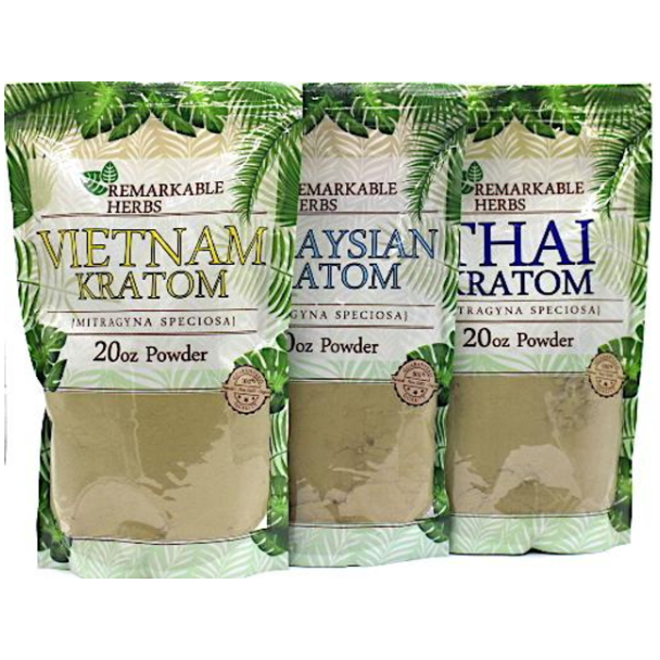 Wholesale Remarkable Herbs Kratom Powder 20oz bags