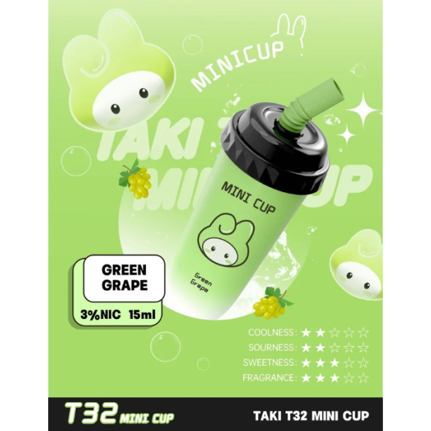 Veex Taki T32 Mini Cup Disposable Green Grape