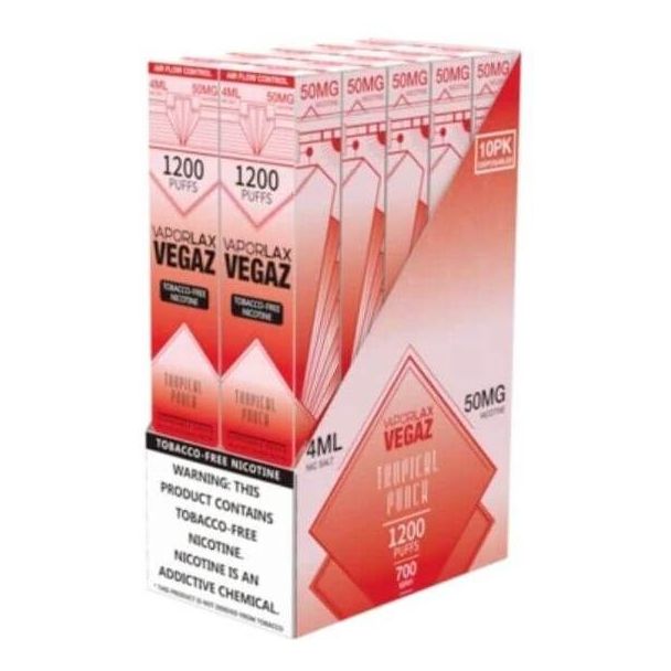 VaporLax Vegaz TFN Disposable 10-Pack Ejuices Wholesale