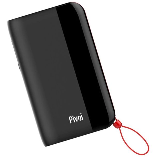 Pivoi 10000mAh Power Bank with Built in Lightning Cable Ejuices Wholesale