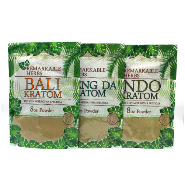 Wholesale Remarkable Herbs Kratom Powder 8oz bags