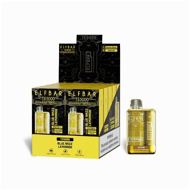 Elf Bar TE5000 5000 Puffs Disposable 10-Pack Blue Razz Lemonade